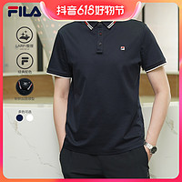 抖音超值购：FILA 斐乐 男子商务休闲短袖F11M321199B