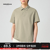 M－MAICCO 墨麦客 男装2023春夏新款Polo衫男士宽松短袖T恤打底衫上衣男75080