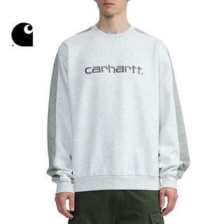 Carhartt WIP圆领卫衣男装秋冬经典LOGO字母刺绣拼接029574H