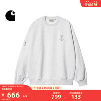 Carhartt WIP圆领卫衣男装未来风机器人登陆地球图案印花031020J