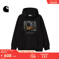 Carhartt WIP连帽卫衣男装秋冬卡通风池塘鸭子图案印花031019J