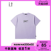 it 5cm/FIVECM男装短袖t恤春夏个性潮流logo装饰情侣t恤1102F1H