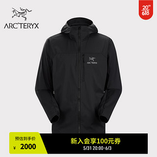 ARC’TERYX始祖鸟 SQUAMISH HOODY  轻量 男子 防风夹克 Black/黑色 M