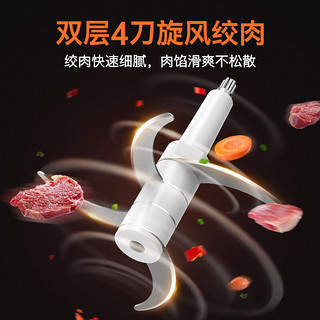 SKYWORTH 创维 绞肉机家用料理机一档 单套刀具 2L