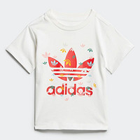 adidas 阿迪达斯 官方三叶草男女婴童装居家运动短袖T恤FM6725