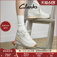 Clarks其乐复古运动鞋男女春夏休闲运动鞋小白鞋舒适阿甘鞋德训鞋 焦黄色(男款) 39.5