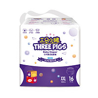 移动端、京东百亿补贴：THREE PIGS 三只小猪 3D轻薄系列 拉拉裤 XXL16片