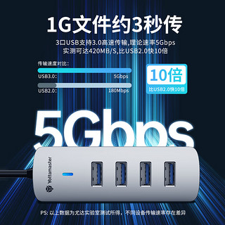 Yottamaster 尤达大师 USB3.0 4口 拓展坞