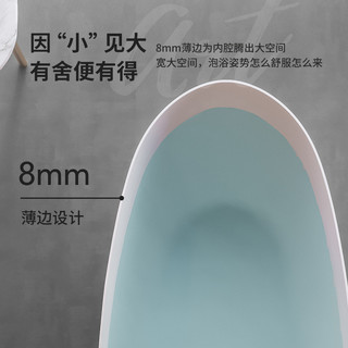 浪鲸 SSWW卫浴人造石浴缸独立式家用日式网红酒店深泡情侣洗浴盆民宿