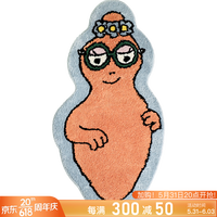 青山美宿ceemee青莓X巴巴爸爸合作款小地毯卧室床边儿童可爱衣帽间镜前INS 巴巴利波（橙色） 均码