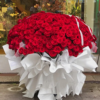 羽帛 520情人节鲜花同城速配999朵红玫瑰花束生日礼物告白送女友老婆