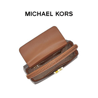 MICHAEL KORS 迈克·科尔斯 MK Karlie 中号老花logo拼色单肩斜挎女包 30H1GCDS6E