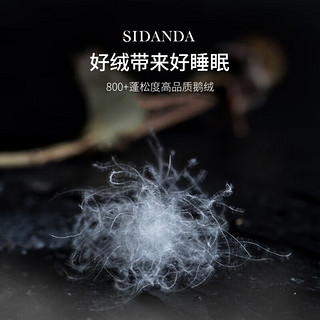 SIDANDA 95白鹅绒枕头五星级酒店三层羽绒枕芯100支全棉柔软舒适回弹 2023年升级款回弹枕