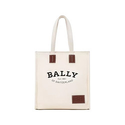 BALLY 巴利 女士米色帆布logo托特包 6236963