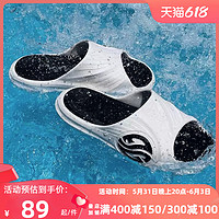 361°361运动拖鞋男鞋夏AG潮拖2023夏季情侣防滑外穿沙滩运动凉拖鞋女 (男)薄纱蓝/水雾蓝 38