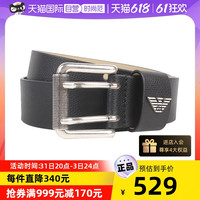 阿玛尼EMPORIO ARMANI 男士单圈真皮腰带皮带 Y4S079 YAQ2G 81072