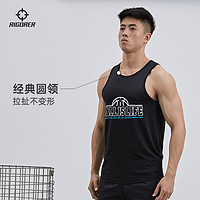 RIGORER 准者 2023新款运动背心男士篮球训练跑步健身肌肉透气无袖圆领T恤