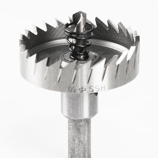 海斯迪克高速钢开孔器HSS铁皮不锈钢开孔器扩孔钻头GN-12（80mm+21mm）