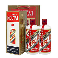 京东百亿补贴：MOUTAI 茅台 飞天茅台 海外版 53%vol 酱香型白酒 500ml*2瓶 礼盒装