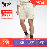 Reebok 锐步 官方新款男子HN6064经典纯色抽绳运动短裤 HN6064 A/L