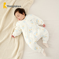 Tongtai 童泰 冬季新生儿婴幼儿床品用品厚款夹棉连体分腿棉睡袋防踢被