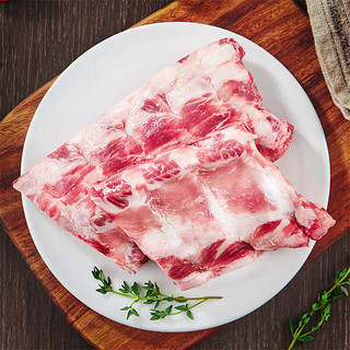eLPOZO 冷冻伊比利亚黑猪脊排400g 黑猪肉肋排猪排骨生鲜扇子骨烤肉食材