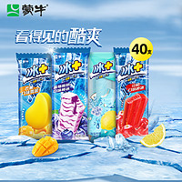 蒙牛冰淇淋雪糕棒冰冰棒系列冰+山楂芒果蓝莓酸奶海盐柠檬味40支
