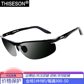 THISESON 砾石 1209 男士偏光太阳镜