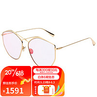 Dior 迪奥 墨镜女款金色镜框粉色镜面镜片眼镜太阳镜000TE59mm