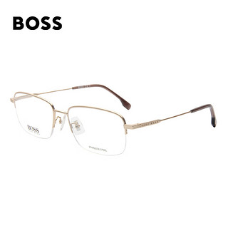 HUGO BOSS 光学眼镜女钛半框近视男镜框1289F AOZ+佳锐1.67（1000度内）