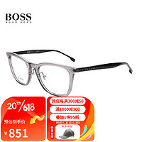 HUGO BOSS 光学镜架男女款近视眼镜框1293F KB7+佳锐防蓝光1.591（600度内）