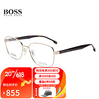 HUGO BOSS 近视眼镜男女款光学眼镜框1294F J5G+佳锐防蓝光1.591（600度内）