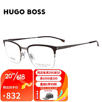 HUGO BOSS 光学眼镜男近视眼镜架女1244 05N+佳锐防蓝光1.591（600度内）