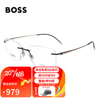 HUGO BOSS 光学眼镜架男女近视镜框1266/A 003+佳锐防蓝光1.591（600度内）