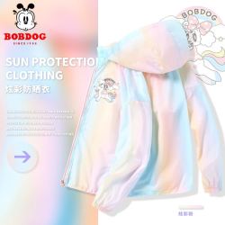 BoBDoG 巴布豆 女童防晒衣冰丝透气外套儿童防晒服