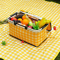 TFO 保温冰包野餐篮网红春游野餐篮子户外野炊工具食物保温篮饭盒袋