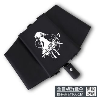 携鱼约会大作战雨伞时崎狂三动漫周边学生全自动折叠伞定制 F款 全自动