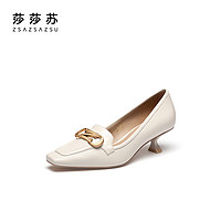 zsazsazsu 莎莎苏 春夏法式方头高跟鞋女一脚蹬单鞋ZA32565-10