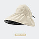 Beneunder 蕉下 双层渔夫帽女空顶防晒帽黑胶涂层户外防紫外线可折叠遮阳帽子