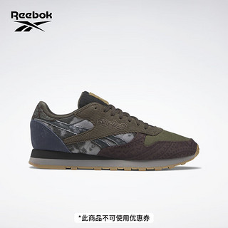 Reebok 锐步 官方休闲鞋男女鞋23新款CLASSIC LEATHER复古迷彩IE4104 IE4104 中国码:35(23.3cm),US:4.5