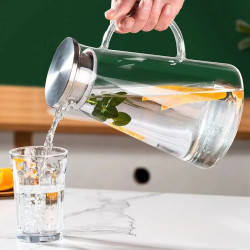 青苹果 高硼硅耐热玻璃壶 1800ml