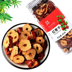 农情四海 枣片干枣片红枣片红枣圈红枣干可泡水花茶脆枣片 红枣干1瓶