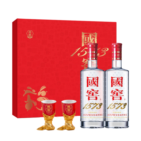 國窖1573 白酒 500ml×2 国窖1573 38度500ml*2瓶双瓶装低度白酒浓香型白酒过节送礼