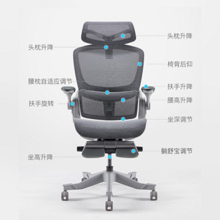 网易严选探索家3D悬挂护腰人体工学椅子电脑椅家用办公椅电竞椅