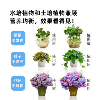 星宸花草博士营养液植物通用型花肥家用盆栽发财树富贵竹绿萝水培花卉绿植肥料 480ml*3