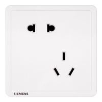 SIEMENS 西门子 致典雅白色 五孔插座
