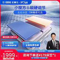 独袋低噪弹簧床垫家用双人主卧护脊垫子软硬可调席梦思D080 1.8*2米 30天发货