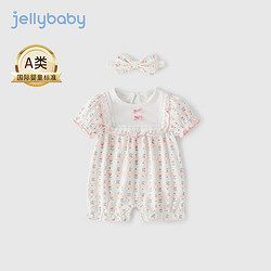 jellybaby 杰里贝比 6个月女宝宝衣服夏小新生儿短袖