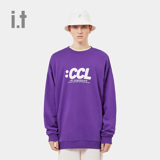 it :CHOCOOLATE情侣款圆领卫衣冬季个性logo印花3484XWF