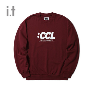 it :CHOCOOLATE情侣款圆领卫衣冬季个性logo印花3484XWF